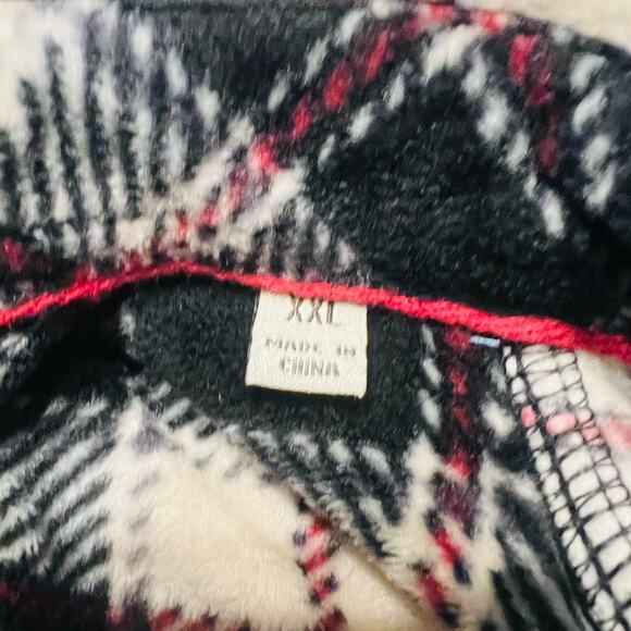 Depart West Flannel Shirt XXL Button-Down Black Cream Heavy Soft (A0130) - Picture 6 of 7